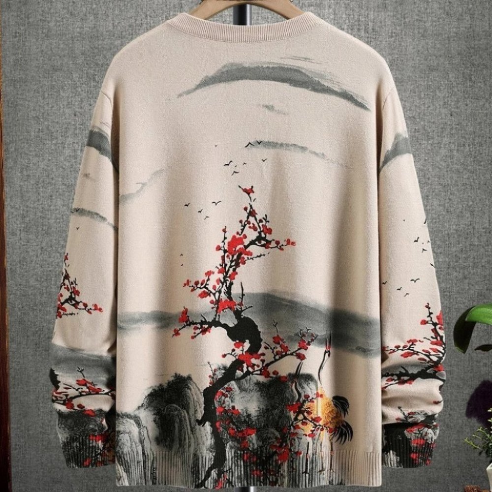 Cream Mens Sweater - Picture 2 of 4
